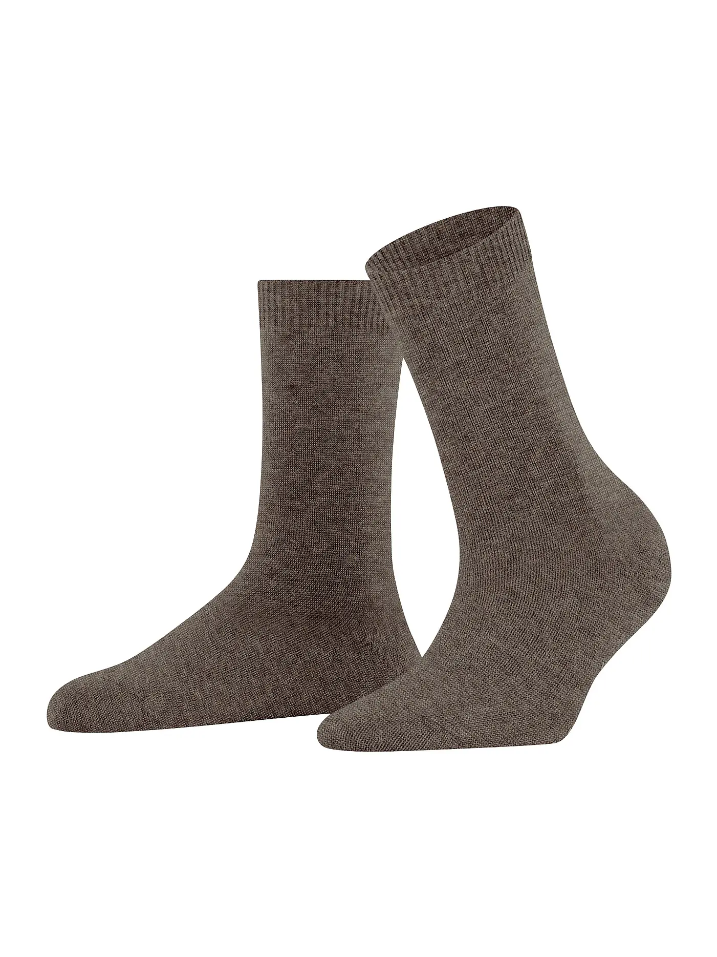 FALKE | Socken COSY WOOL lieght greymelange | braun